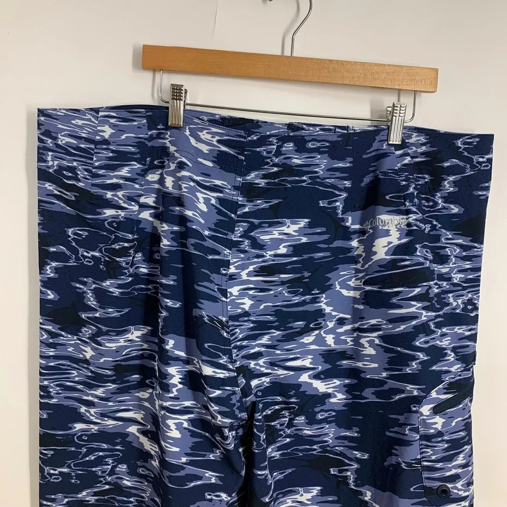Columbia Men's‎ Board Shorts Camouflage Water PFG Offshore II Size 44 NWT